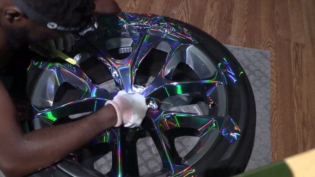 Stunning! VViViD Holographic Chrome Wheels Vinyl Wrap | 21' Challenger | Nov 4, 2023 смотреть онлайн