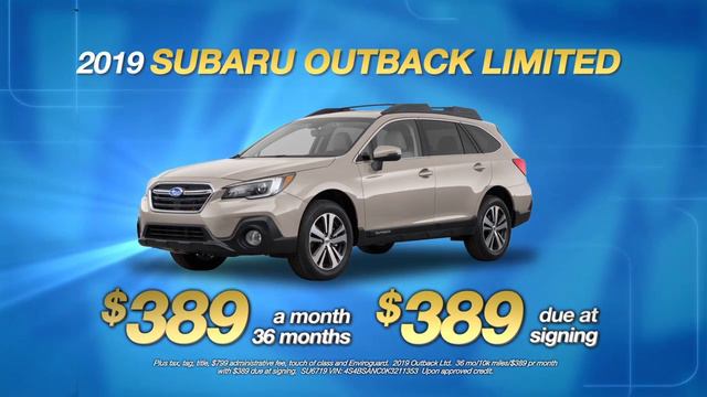 Randy Marion Subaru - 2019 Subaru Outback Lease Special смотреть онлайн