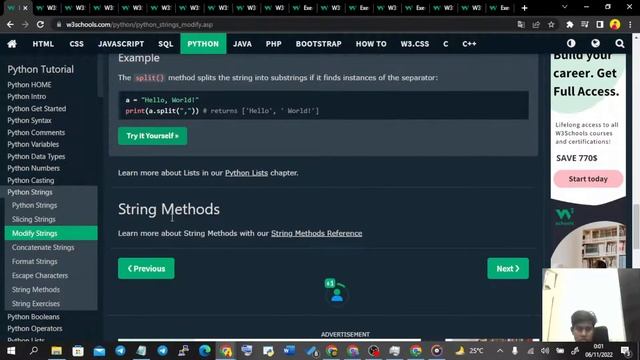 Learning Python with w3schools | Part 3 смотреть онлайн