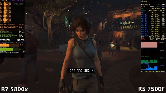 Ryzen 7 5800x vs Ryzen 5 7500F in 12 Games | R7 5800x vs R5 7500F смотреть онлайн