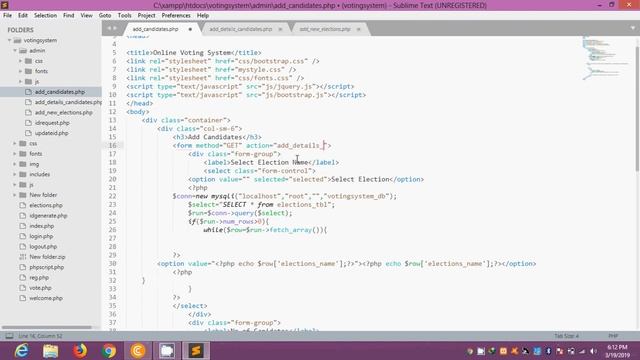 Online Voting System using PHP+SQL in urdu tutorials 028 смотреть онлайн