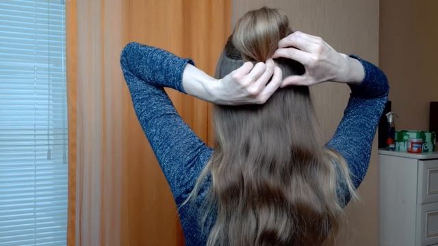 ВЕЧЕРНЯЯ ПРИЧЁСКА ЗА 5 МИНУТ С ПОМОЩЬЮ ЗАКОЛКИ КРАБИК. смотреть онлайн
