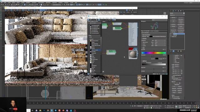 Episode 4. LIVING ROOM | 3Ds Max + Corona Render Tutorial Series for Beginners смотреть онлайн