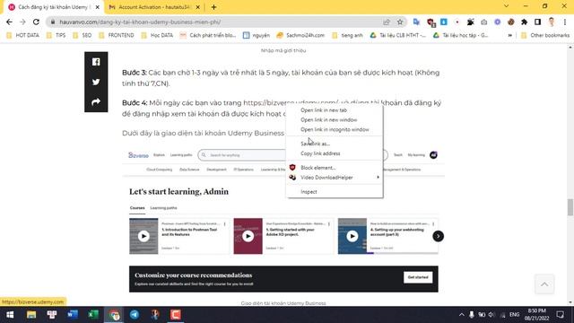 Tạo tài khoản Udemy Business – Học hàng ngàn khóa học miễn phí смотреть онлайн