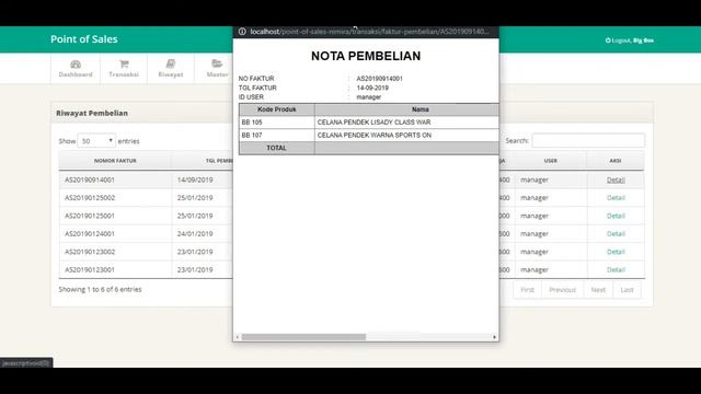 Aplikasi Kasir / Point of Sales (POS) Berbasis Web (PHP & MySQL) смотреть онлайн
