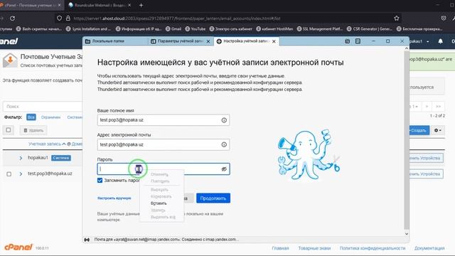 Как настроить POP3 в Mozilla Thunderbird смотреть онлайн