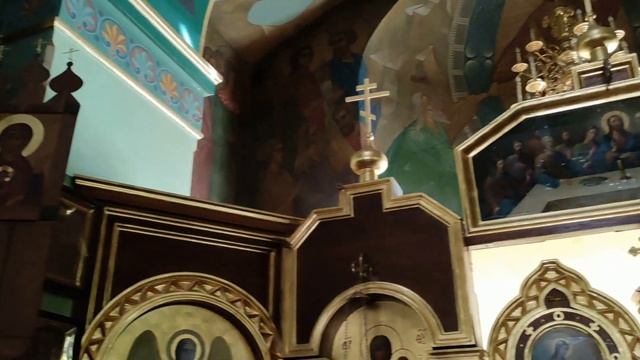 Елгава . Как устроен православный храм внутри ? Церковь Успения Пресвятой Богородицы . смотреть онлайн