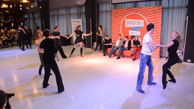 ХАСТЛ Ураган 2018, ДнД ProAm Rising Star партнерши, 12 финала, заход 2, танец 2 смотреть онлайн