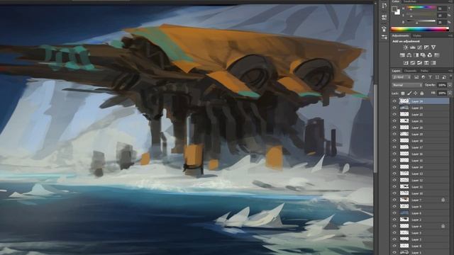 Sci-Fi атмосферный скетч # 05