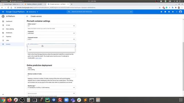 Deploy Sklearn (Scikit-learn) Model Using GCP AI Platform Predict Console Version смотреть онлайн