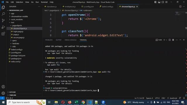 Part 17: Framework Setup With Appium 2.0 With WebDriverIO Javascript смотреть онлайн