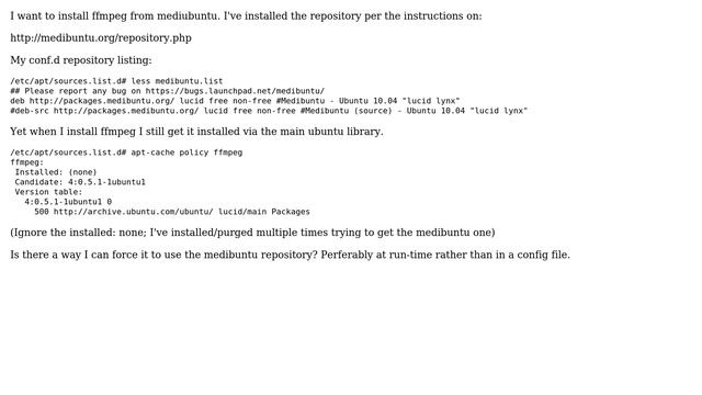 DevOps & SysAdmins: Specify ubuntu repository from which a package is installed? смотреть онлайн