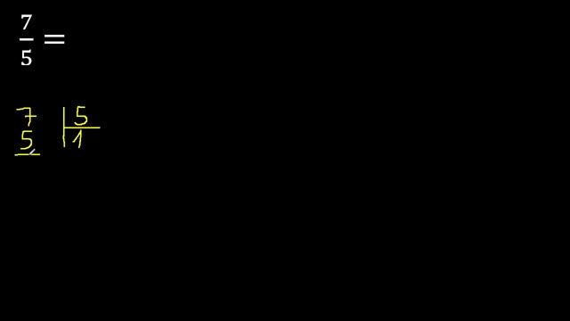 7/5 a decimal , convertir fraccion a decimal смотреть онлайн