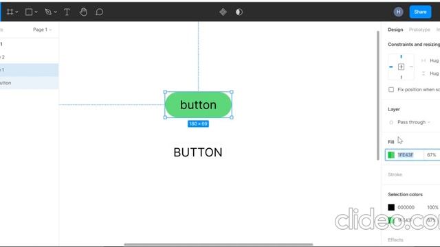 SIMPLE BUTTON IN FIGMA смотреть онлайн