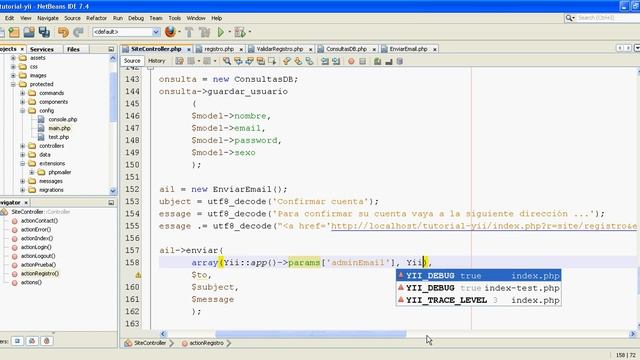 Tutorial Yii Framework parte 12 - Integrar PhpMailer. Enviar emails смотреть онлайн
