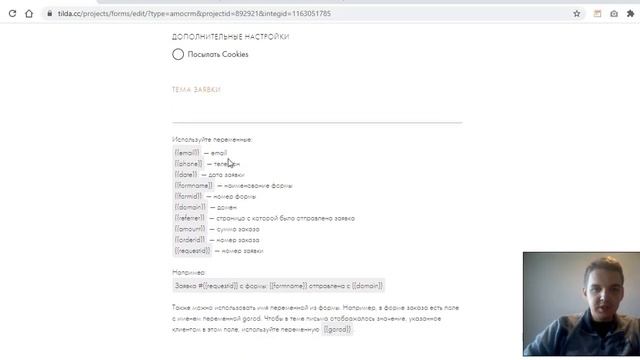 Подключаем AMO CRM к Тильде смотреть онлайн
