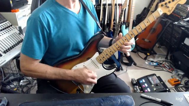 Ilitch backplate installed on 73 Strat..OEM pickups смотреть онлайн