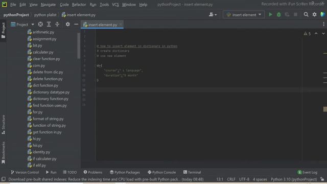 #67 How to Add New element in Dictionary in Python Programming language смотреть онлайн