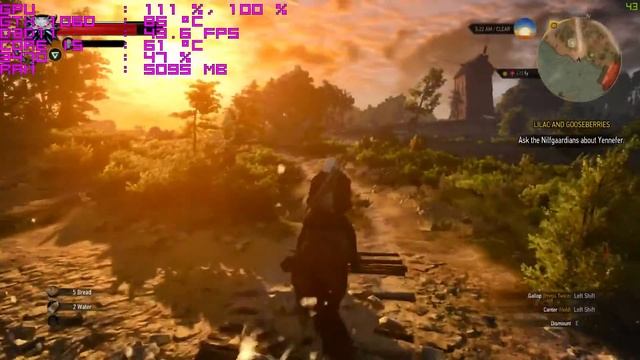 The Witcher 3 - GTX 1060 - Ultra Settings - 1080p Frame Test смотреть онлайн