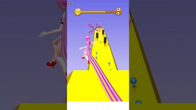 HIGH SCORE in HAIR RUSH ????? Gameplay All Levels Walkthrough iOS, Android New Game Update Max Fun смотреть онлайн