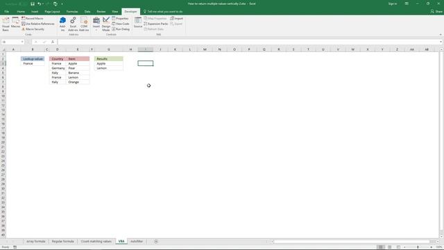 VLOOKUP and return multiple values [UDF] смотреть онлайн