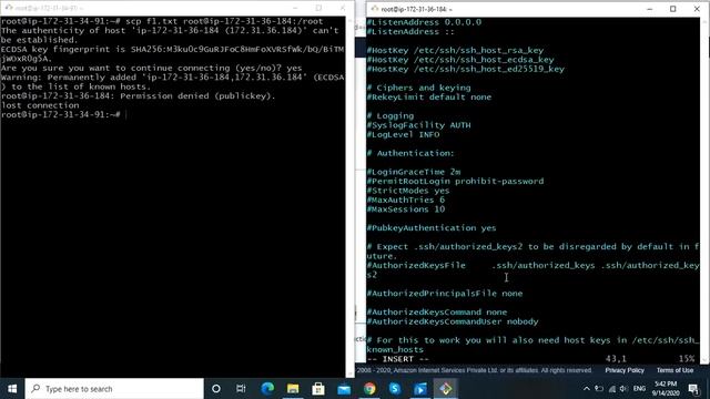 COPYING FILES BETWEEN TWO UBUNTU SERVERS || 2020 || SCP || REMOTELY смотреть онлайн