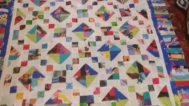 Шикарное покрывало из ветоши и "хлама" // шью из ветоши до 10 см компании Магнатекс смотреть онлайн