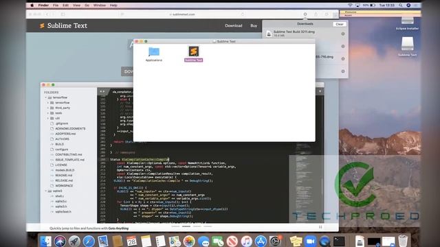 INSTALLATION | Sublime Text 3 for MAC | Techpro Education смотреть онлайн