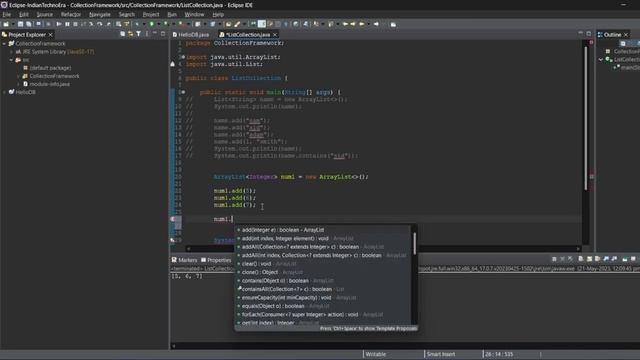 ? 08 ArrayList LinkedList смотреть онлайн