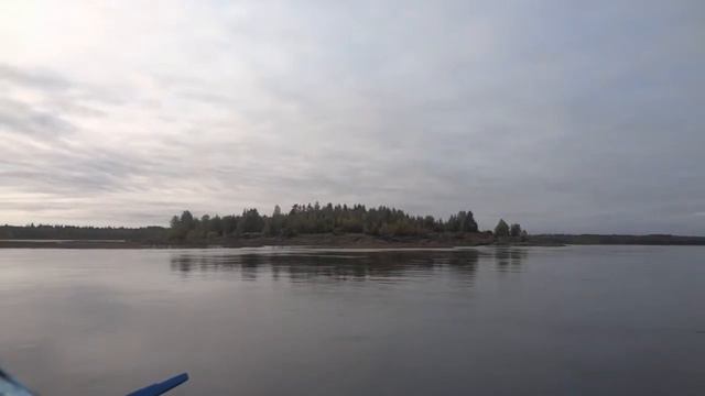 Едем на лодке к месту копа на реке, Красивый вид!!!! смотреть онлайн