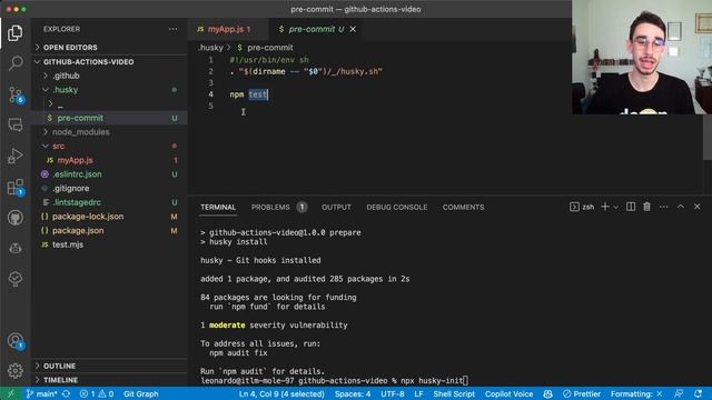 Who pushed failing tests again? git hooks with Husky смотреть онлайн