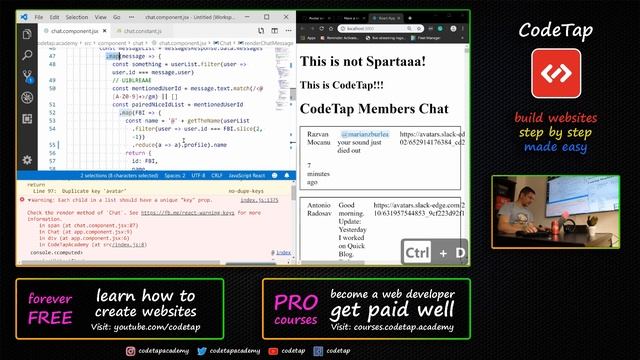 Add avatar image to the chat - JavaScript, HTML, CSS, React, Redux, GraphQL, Git смотреть онлайн