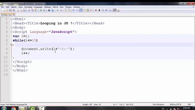 while loop in JavaScript Hindi | while loop JavaScript смотреть онлайн