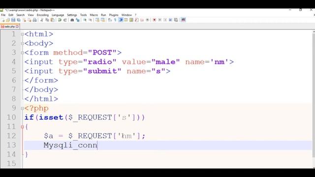 HTML | PHP | MySql | Radio Insert query (Hindi) | Prof. Jayesh Umre смотреть онлайн