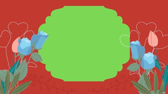 Футаж шаблон презентация С ДНЁМ РОЖДЕНИЯ с зелеными рамками, поздравительное видео для слайд шоу смотреть онлайн