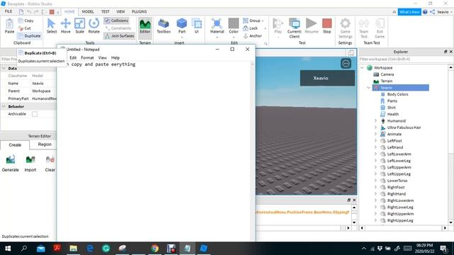 HOW TO UPLOAD YOUR AVATAR IN ROBLOX STUDIO!!! || TUTORIAL / GUIDE смотреть онлайн