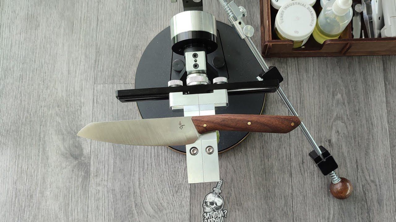 Заточка кухонного ножа Виталия Салмина. Сталь AUS 8. TSPROF K03 Pro смотреть онлайн