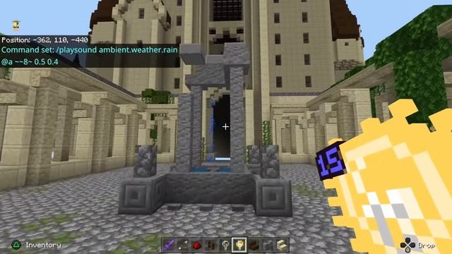 How to build a working fountain in Minecraft bedrock using Commands смотреть онлайн