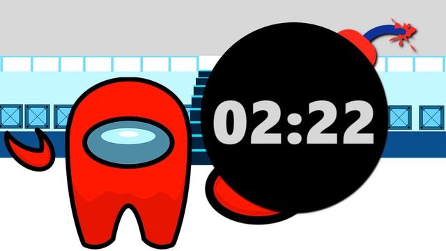 5 Minute Timer With AMONG US ? 5 Minute Timer Bomb With Music смотреть онлайн