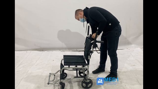 Инвалидная коляска каталка ультракомпактная Финн MED1-KY9003 смотреть онлайн