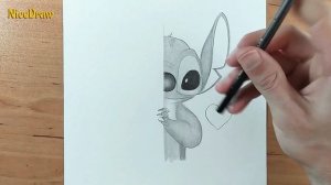 How To Draw Stitch from Lilo & Stitch Drawing Tutorial {Step-By-Step}