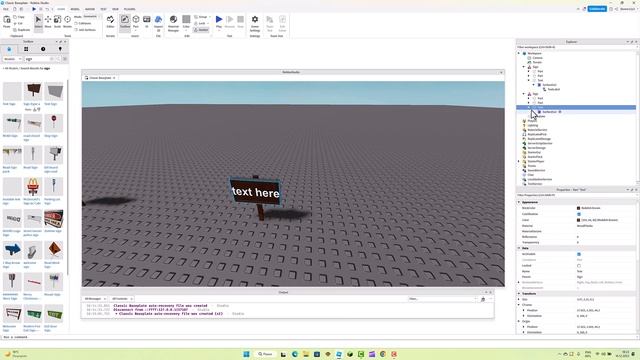 Как сделать табличку с надписью в роблокс студио (урок) смотреть онлайн