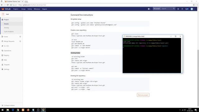 How to upload project or file to gitlab using gui bash смотреть онлайн