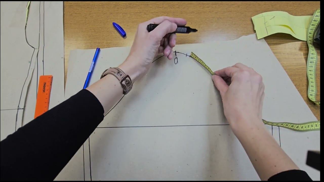 Моделирование рукава для мужской рубашки . смотреть онлайн