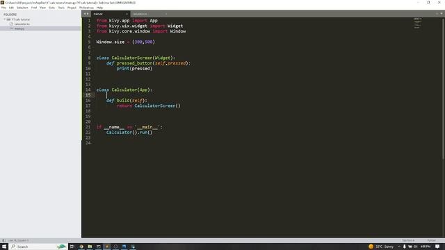 7. Python Kivy: Build a standard calculator application - Buttons functionality part 1 смотреть онлайн
