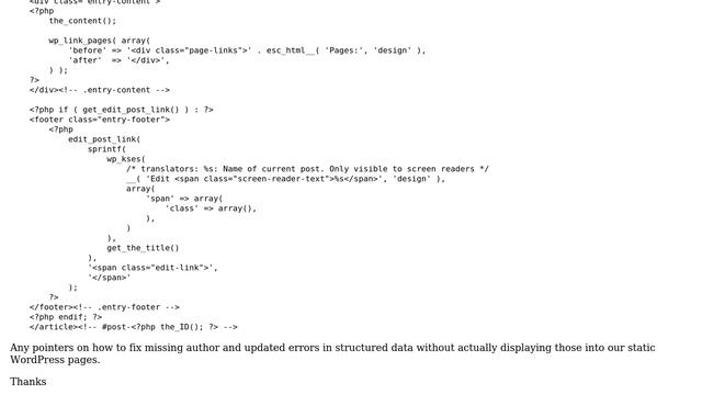 Wordpress: Adding Author and Updated Schema Markup to WordPress Static Pages смотреть онлайн