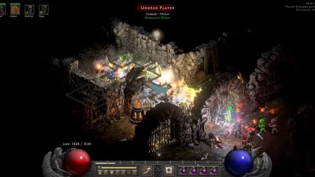070 Diablo II Resurrected 8 PPL Single Necromancer Summoner 3 Act Hell. Level 83 to 84 смотреть онлайн