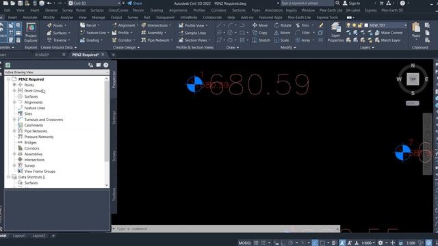 Add Multiple Existing Texts to Point as Elevation Blocks Points By Using Auto Lisp in Civil 3d смотреть онлайн