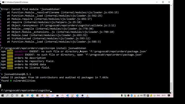 Cannot find module 'jsonwebtoken' смотреть онлайн
