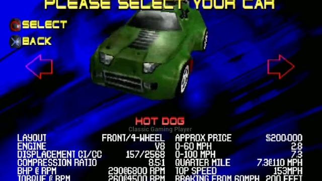 Test Drive 5 PS1 - All Cars List смотреть онлайн